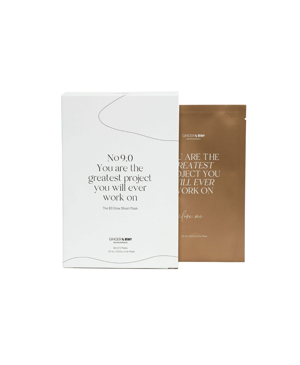 Ginger & Me The B3 Glow Sheet Mask Pack of 5