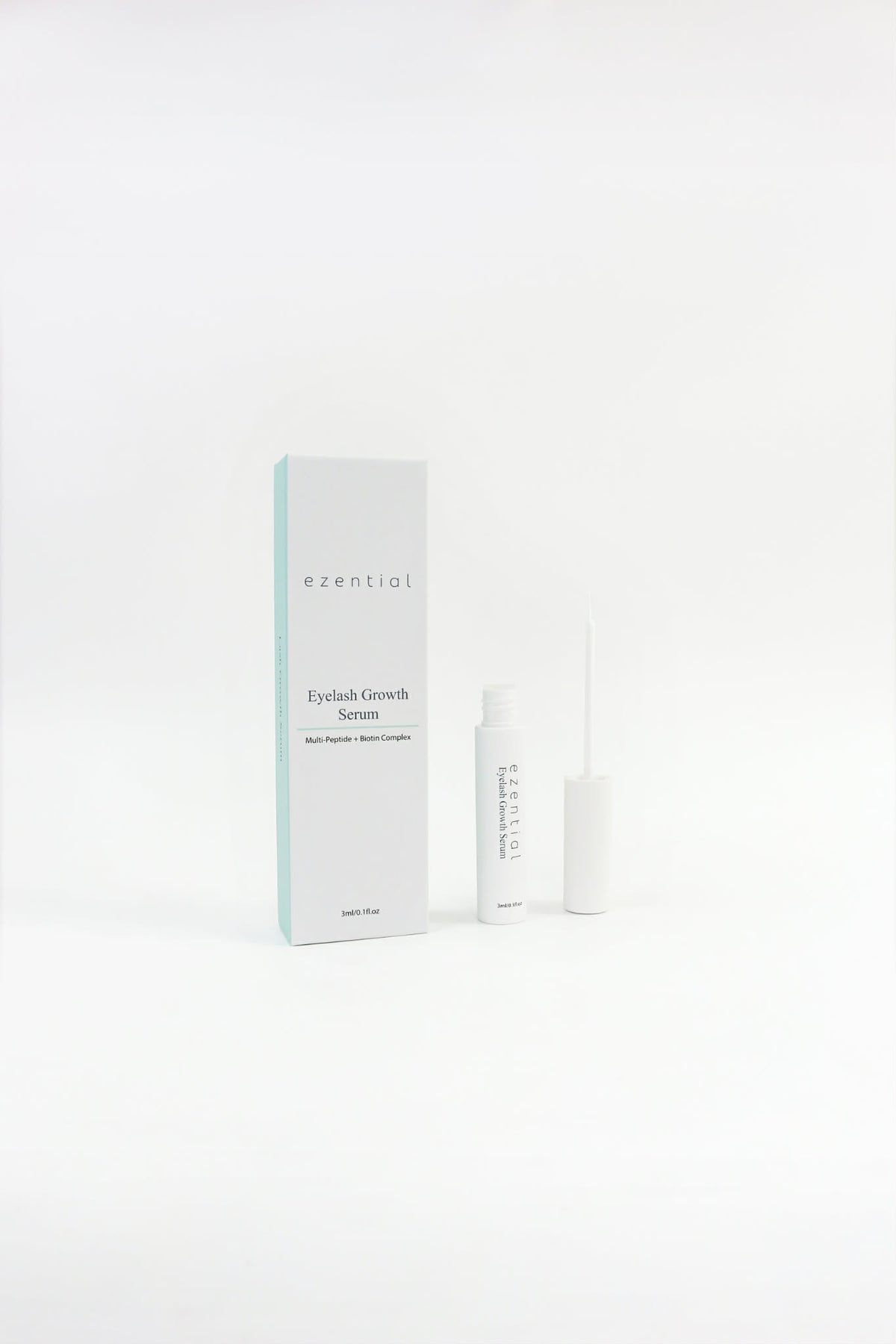 Ezential Eyelash Growth Serum box and bottle