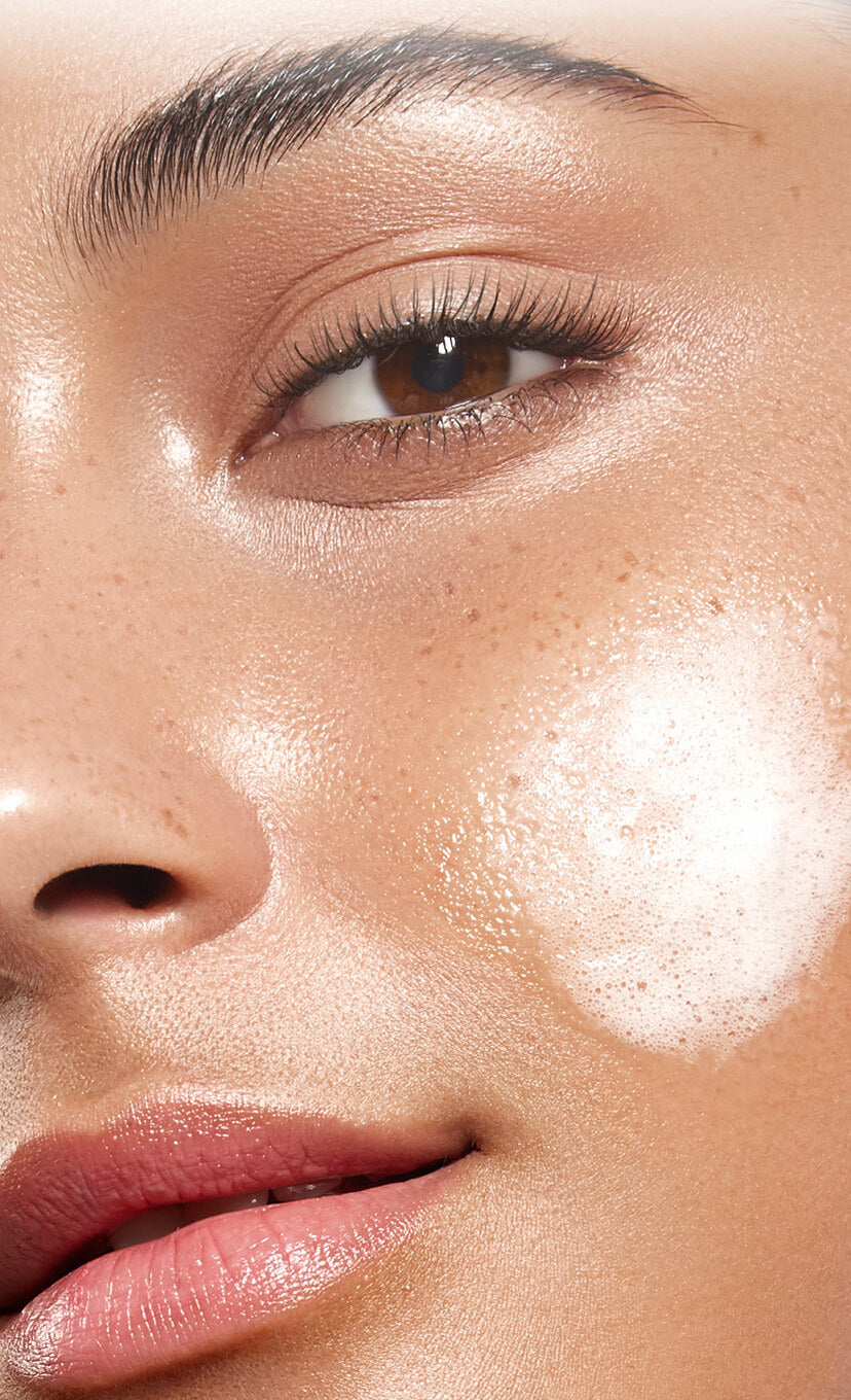 woman with O Cosmedics on face