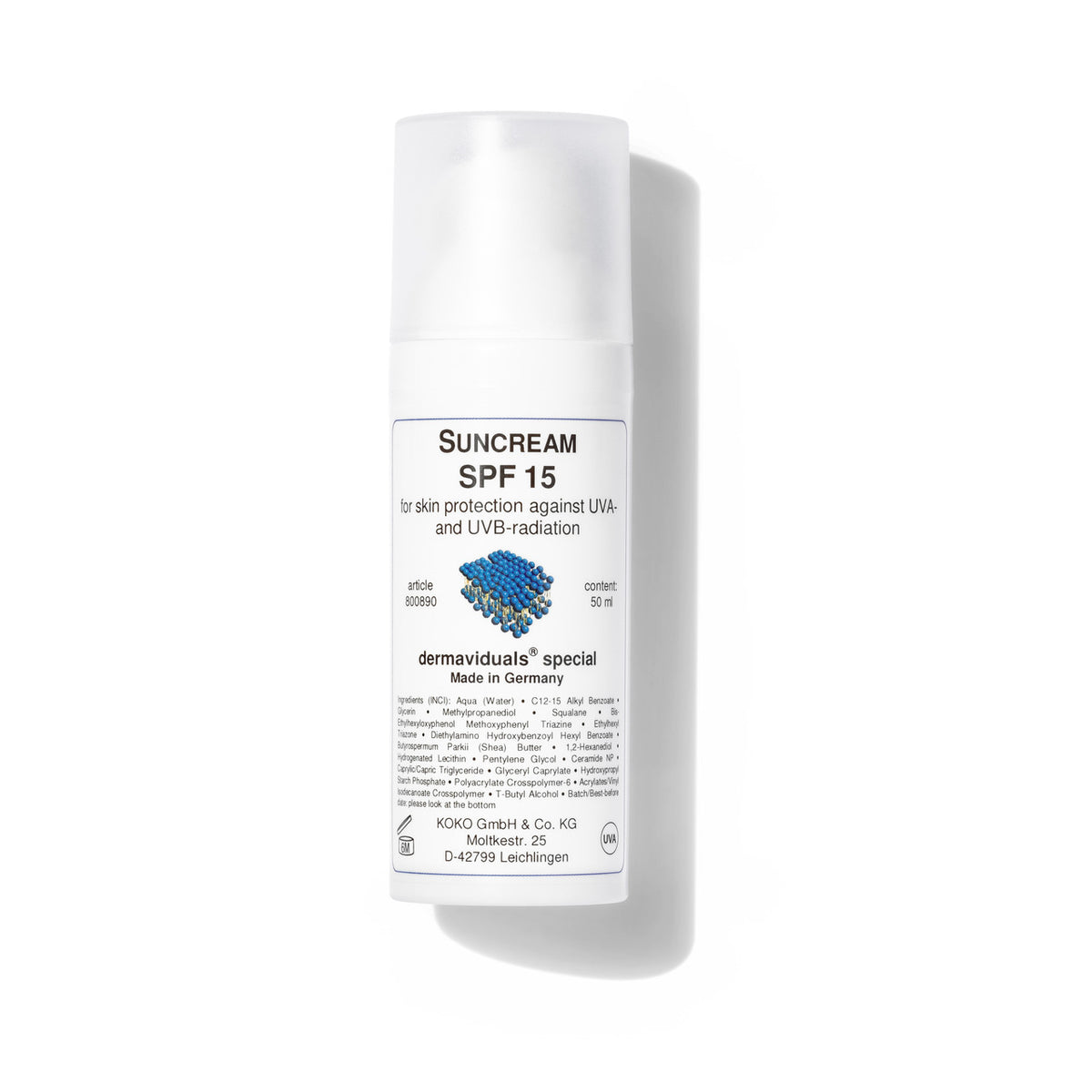 Dermaviduals Suncream SPF 15 50ml