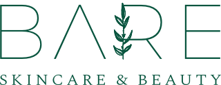 green logo for Bare skincare and Beauty Perth