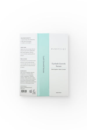 Ezential Eyelash Growth Serum box back