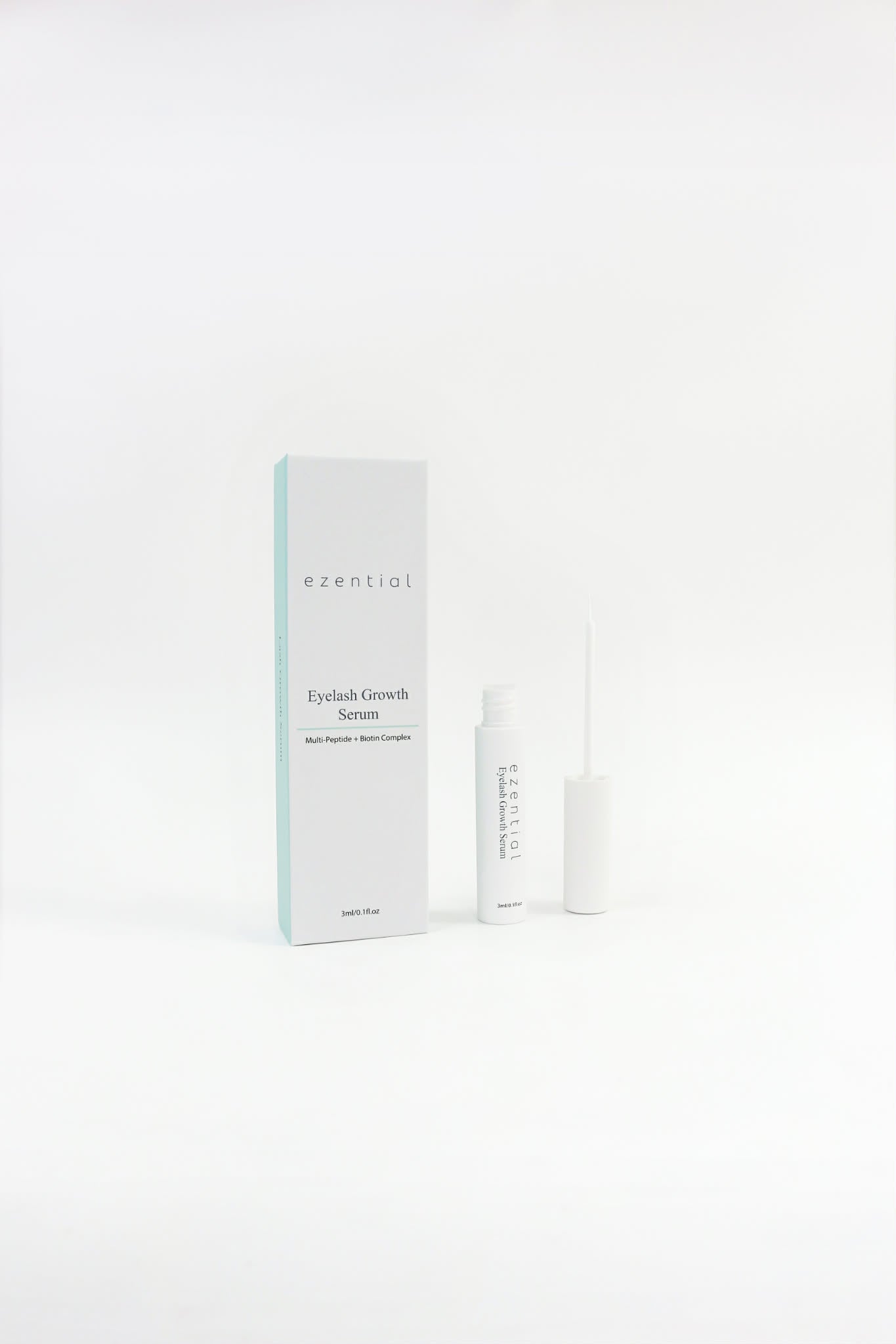 Ezential Eyelash Growth Serum box and bottle