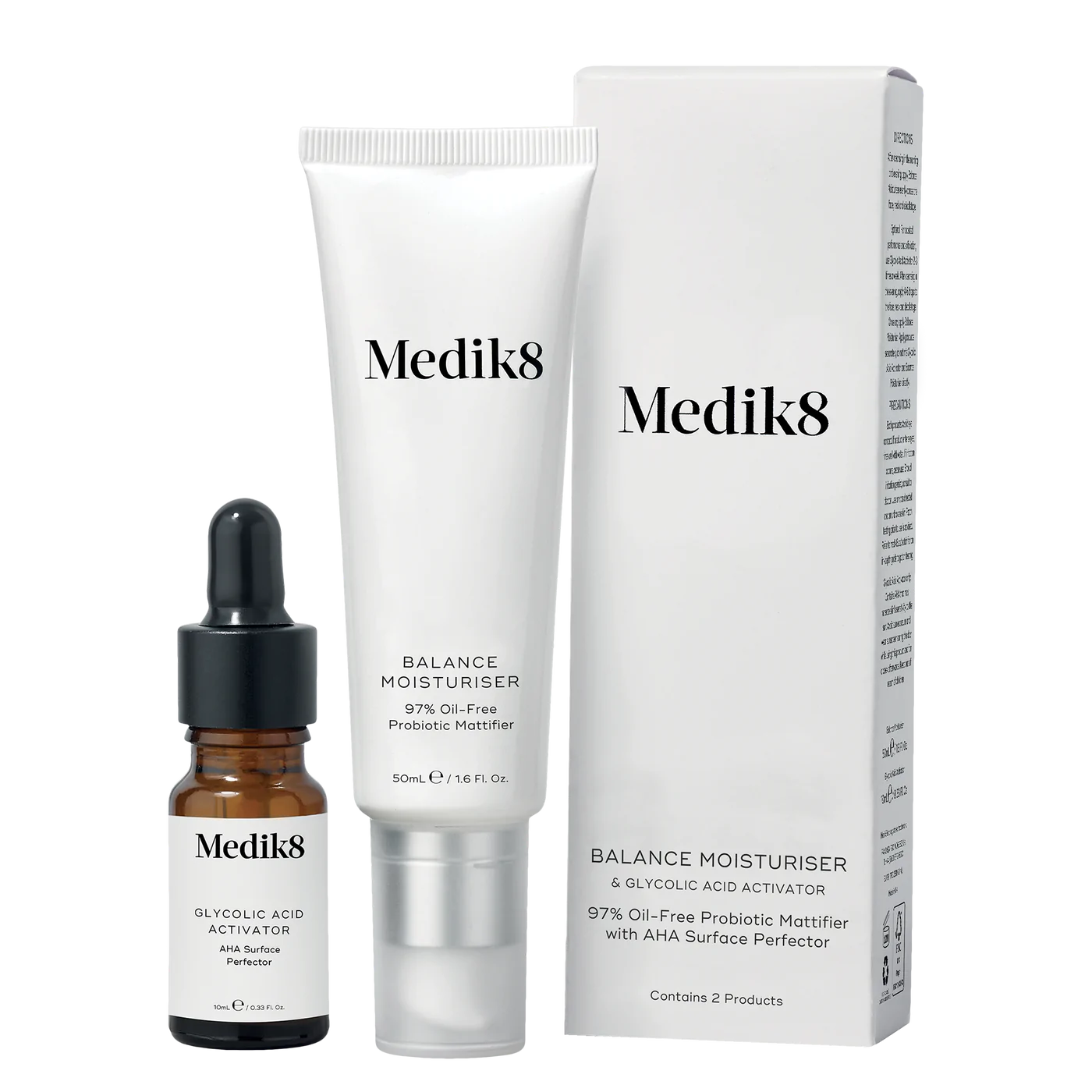 Bare skincare and beauty_BuyMedik8BalanceMoisturiserWithGlycolicAcidActivator50mlPerth