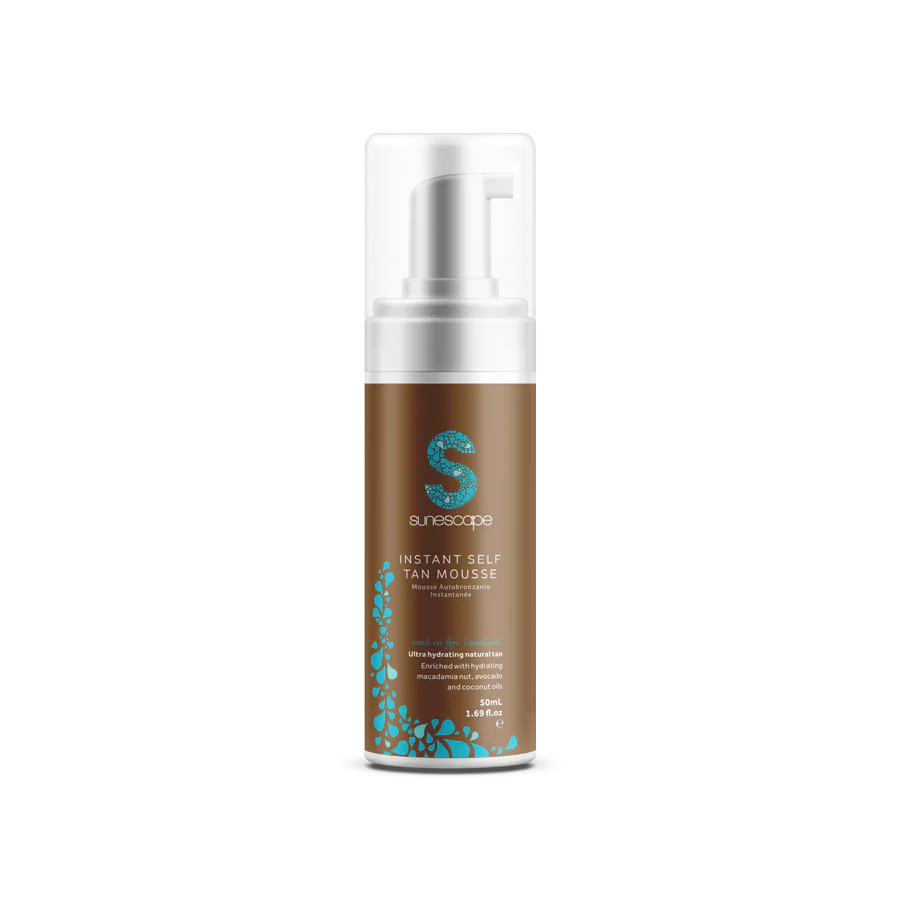 Bare skincare and beauty_BuySunescapeInstantSelf-TanMousse_50mlTravelSize_50mlPerth